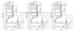 Combination supermarket refrigerator and freezer - St. Pawl