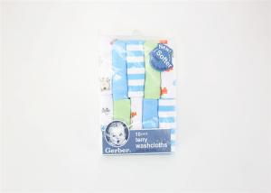 Quality Multi Colored Baby Bath Washcloths 100% Cotton 10pk Knitted Comfortable wholesale