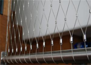 Quality X Tend Architectural Woven Metal Mesh 3.0mm Stainless Steel Ferrule Rope Mesh 40x40mm wholesale