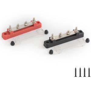 Quality Post Battery Power Distribution Terminal Block 250AMP Automatic Marine Electric Busbar 4 Stud 5/16&quot; M8 wholesale