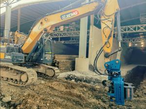 Quality Excavator Mounted Side Grip Vibro Hammer For Narrow Working Space wholesale