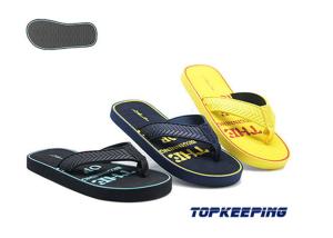 Quality Beach Kid Flip Flop Yellow Synthetic Sole Slipper EVA Insole wholesale