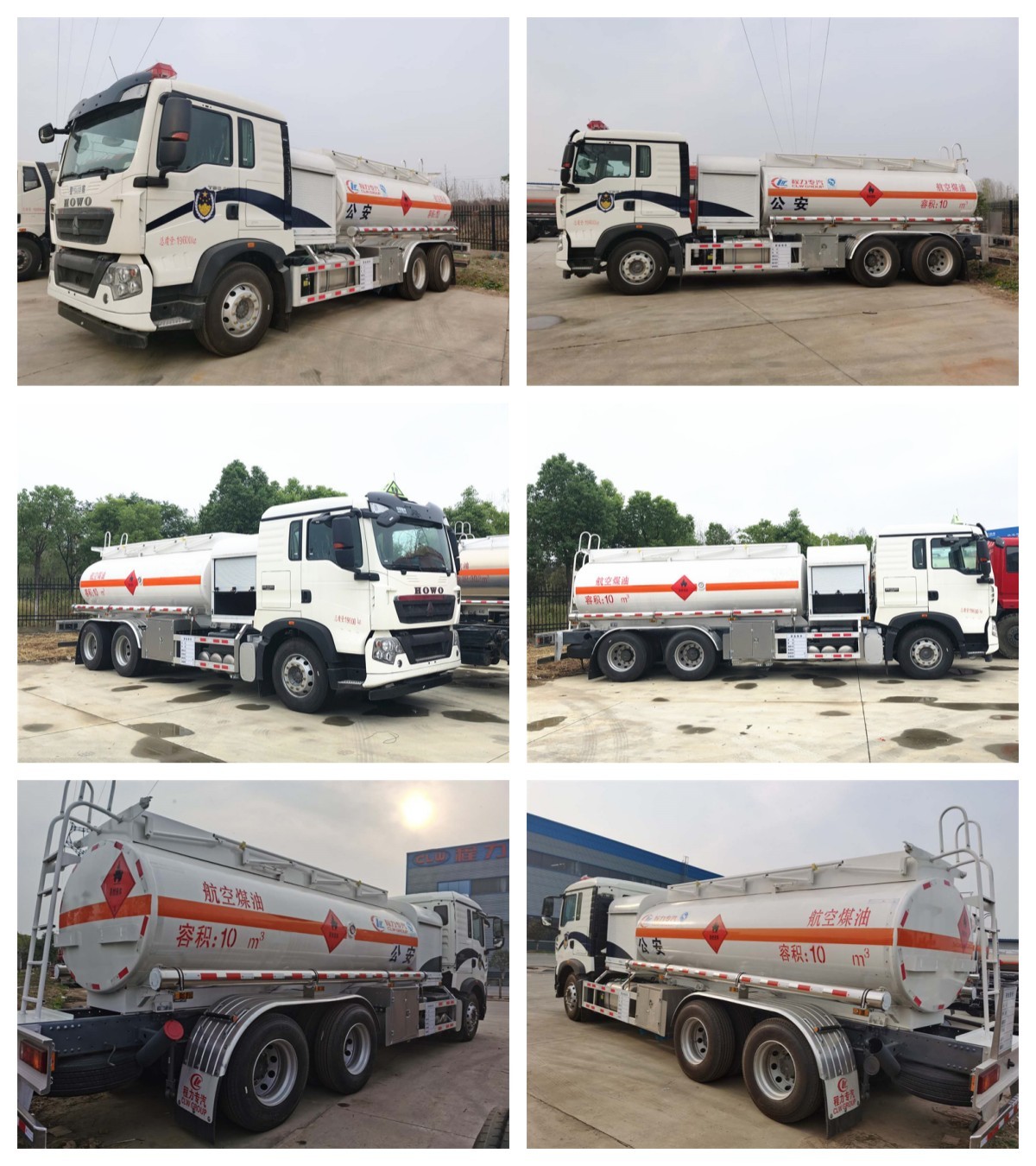 Sinotruck Howo 20000 Liters Air Jet Aviation Refueling Trucks For Remote Areas