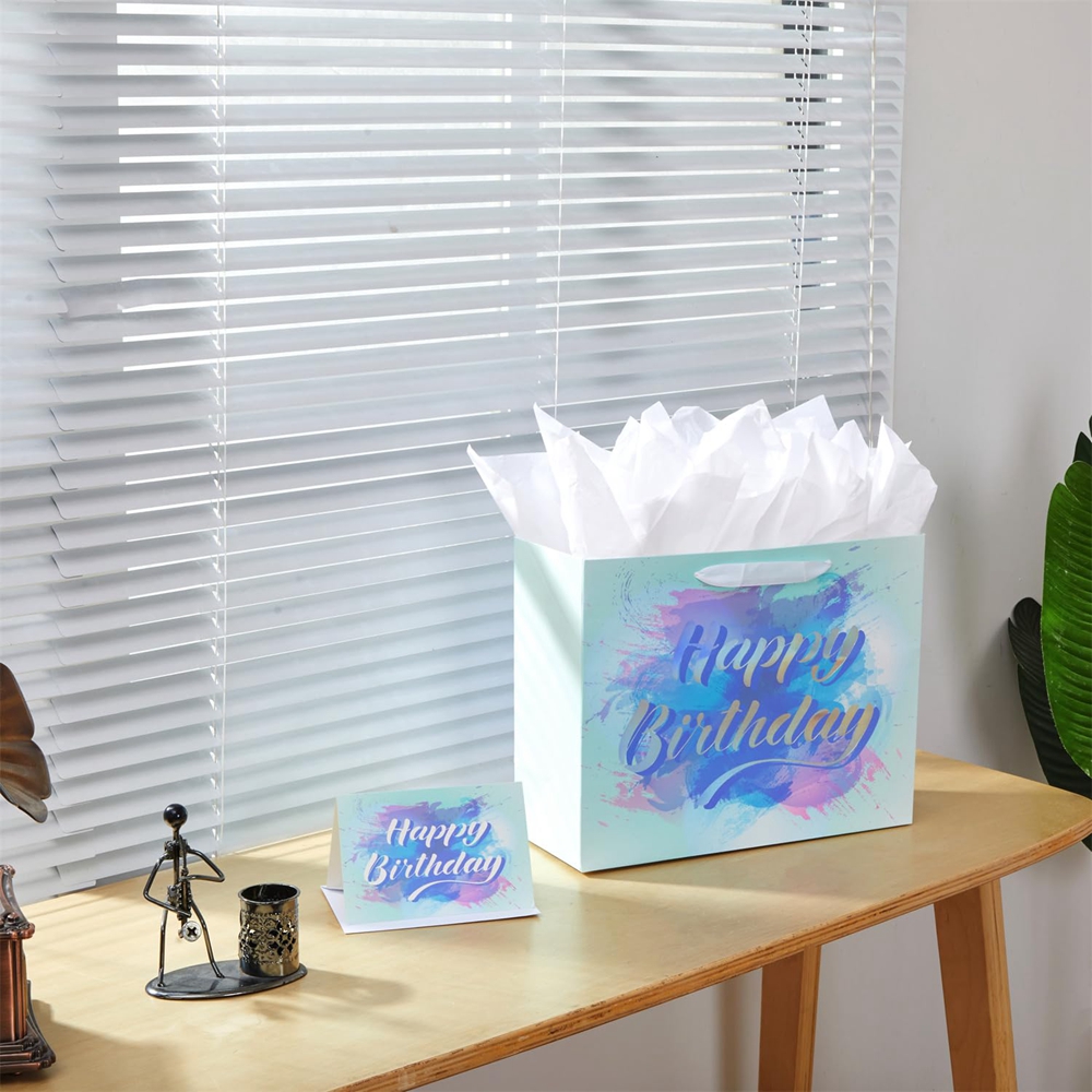 Custom Kids Birthday Party Goodie Treat Paper Bags With Logo For Happy Birthdays