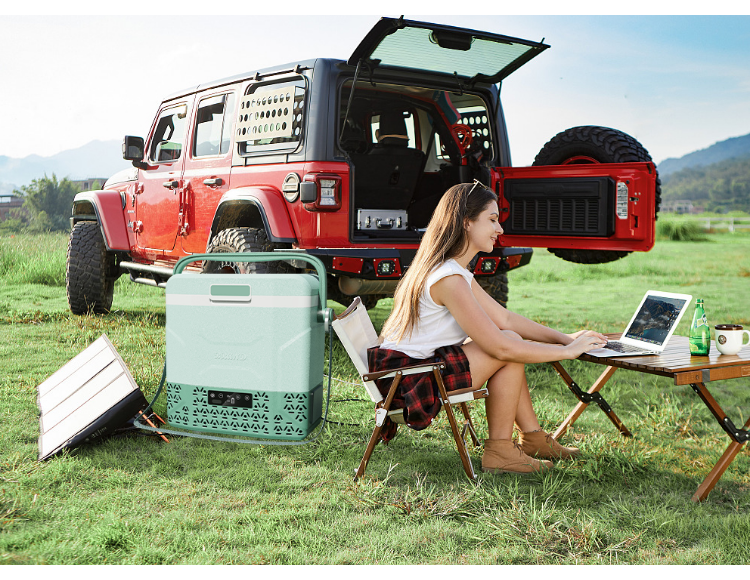 Shoulder Belt Mini Freezer DC 12v Portable Car Fridges Cooler Compressor Camping Fridge Freezer