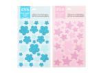 Glitter Decorative Kids Sticker Printing , Pink EVA Custom Puffy Stickers