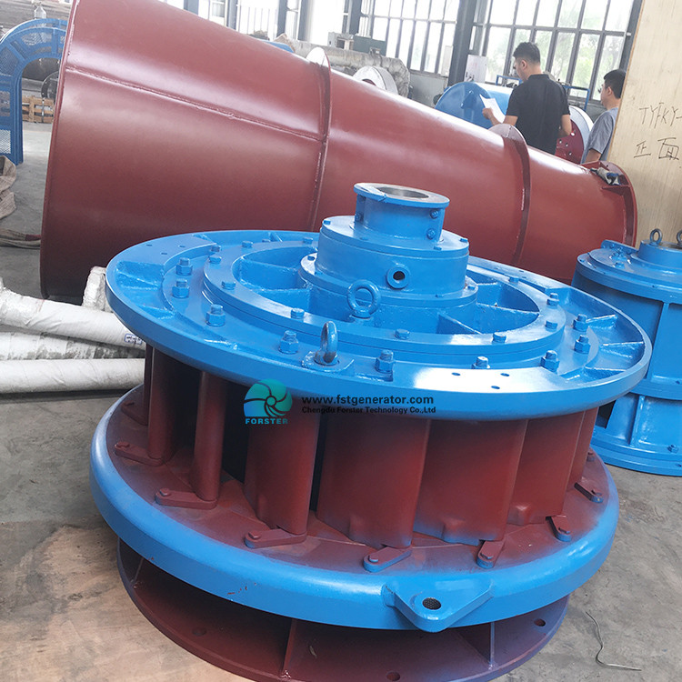 Hydraulic Low Head Kaplan Turbine Vertical 100 KW Kaplan Water Turbine