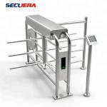 Full Height Security Electronic Fingerprint Reader Single Channel Turnstile
