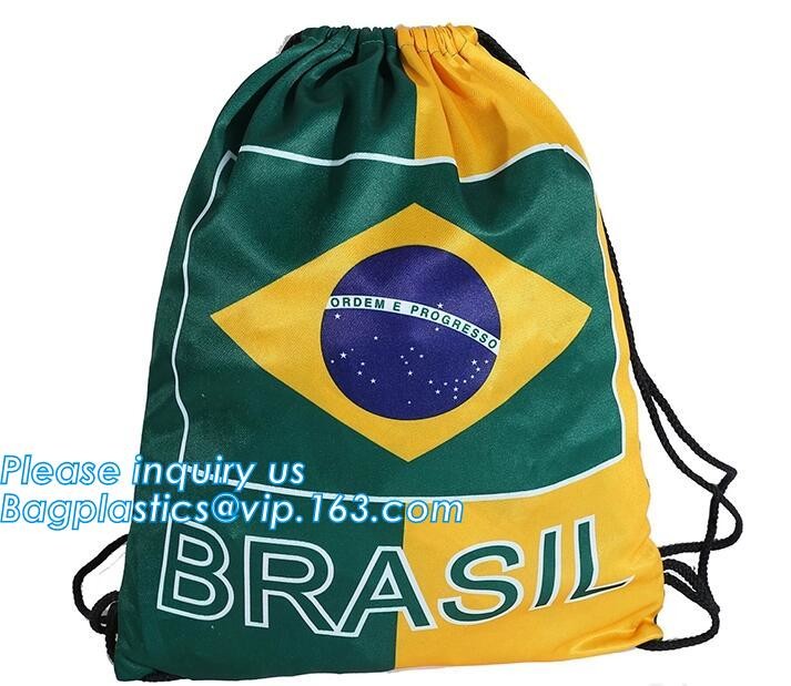 Recycled Foldable Nylon Polyester Tote Bag with logos polyester shopping bag Custom advertising handle non woven bag PAC