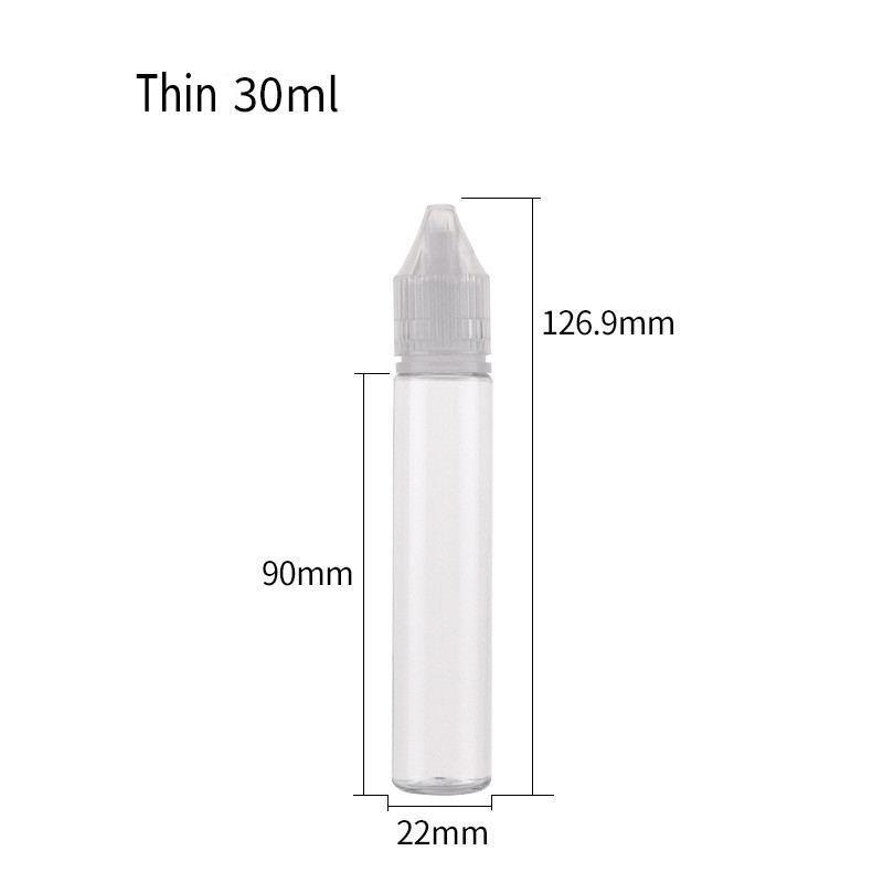 Dropper bottle (Transparent Blue) REUSABLE, Child Resistant Cap, Easy Drip Tip Applicator Dropper Bottles with Squeeze D