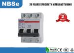 NBSe DZ47 Electrical Mcb Switch , D Curve Circuit Breaker IEC60898 Standard
