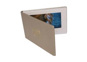Quality Presentation Gift LCD Video Business Cards With USB Cable Rechargeable Battery wholesale