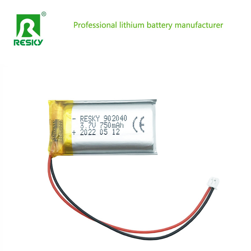 Pouch Lithium Polymer Battery Cell 902040 3.7V 700mAh 750mAh For LED Flashlight