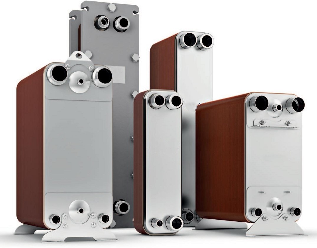 Stainless Steel AISI 316 Plates Copper Brazed Plate Heat Exchanger Oil Cooler