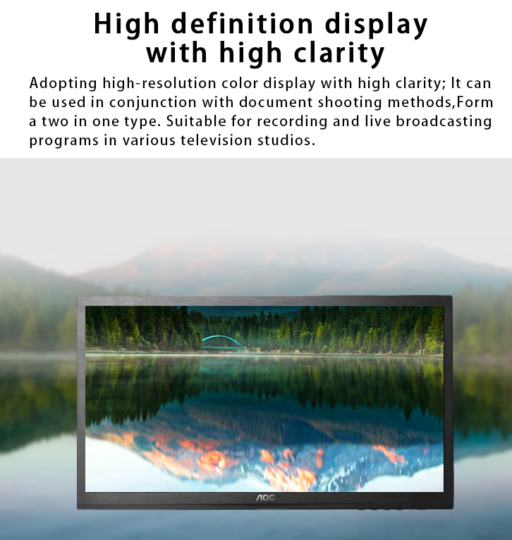 21 Inch Screen Control Portable Teleprompter for Live Streaming Private Mold Video Device