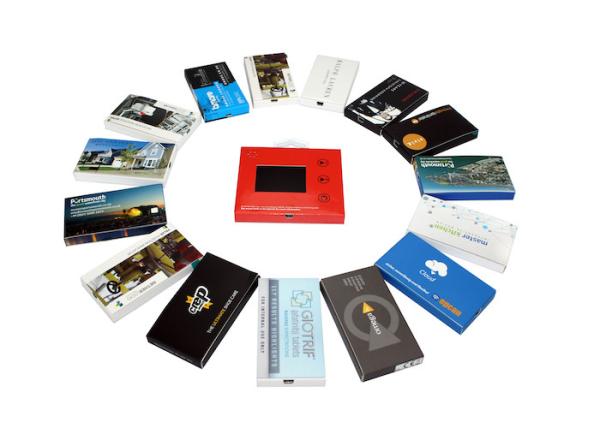 Automatic lcd video brochure card for holiday greetings , 1G / 2G lcd video