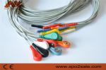 Medical 10 Lead Ecg Cable Din 1.5 Holter ECG Leadwire For Holer Recorder