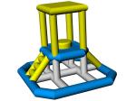 0.9mm PVC Tarpaulin Inflatable Lifeguard Tower for Water Park
