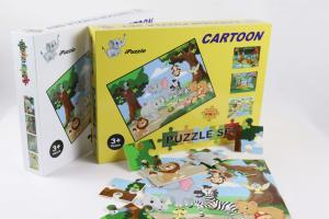 Quality Cool 4 Pack Paper Jigsaw Puzzle Toddler 4-8 Years Old Learning Educational wholesale
