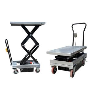 Quality Mobile 250kg Manual Scissor Lift Tables 32.68inx19.69in Max Height 35.83in wholesale