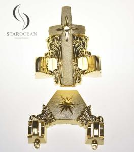 Quality Star-shaped Coffin Corner Gold-finished Accessories in Optional Colors 12# wholesale