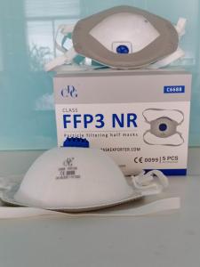 Quality 6.5g/Pcs Breathable Melt Blown FFP3 Cup Shape Valved Mask wholesale