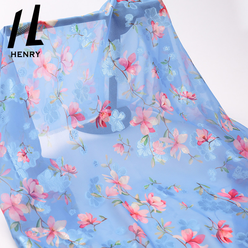 Breathable Soft Tulle Fabric Pure Polyester Dress Printing Process Chiffon Fabric