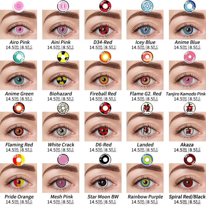 KSSEYE Crazy Halloween Contact Lens For Party Scary Eyes Contact Lenses