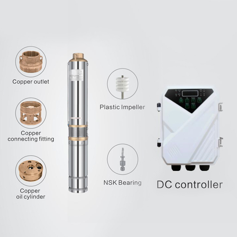 Solar Powered Deep Well Water Pumps Dc Submersible Solar Water Pump For Agriculture Irrigation