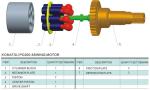 Hydraulic parts for Komatsu PC200-6 Swing Motor
