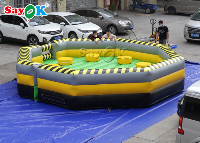 Inflatable Backyard Games 6m Crazy Inflatable Meltdown Machine Meltdown Wipeout Game For Amusement