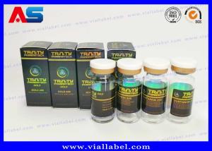 Quality Pharmaceutical Peptide Sarms Paper Vial Packaging Box Hologram Logo UV Coating 10ml bottle labels wholesale