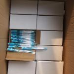 2015 Promotion Logo Custom Plastic LED Ballpen, stock price led light pen