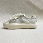 Women white classic and comfort sneaker with silk lace daily use
