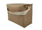 Thickened Antiwear Cooler Basket Jute , Multifunctional Jute Cooler Bag