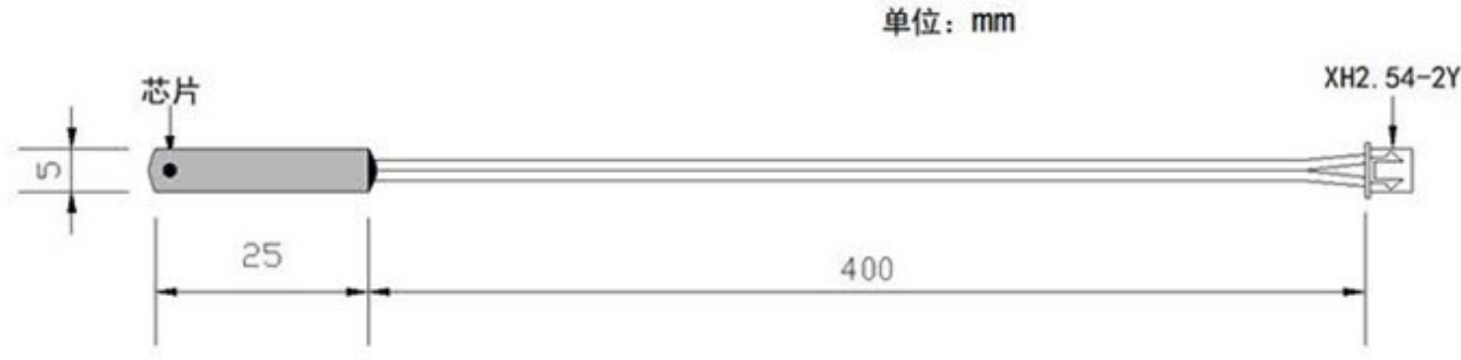 HCET Stainless Steel NTC Thermistor Temperature Probe Sensor for Refrigerators