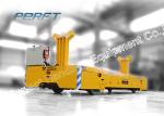 Electric Die Transfer Cart For Train Shipment Cargo Transport , Yellow Color