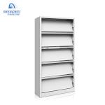 School Library Knocked Down Bookshelf Magazine Steel Shelf Rack