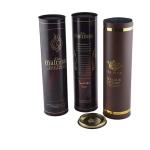 CMYK Corrugated Wine Gift Boxes , Champagne Wine Tube Gift Box