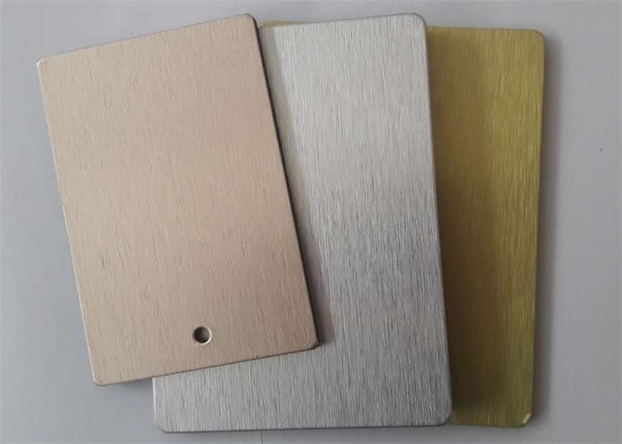 Roughed Surface Decorative Aluminum Sheet Paper Card Wrapped Without Rough Selvedge
