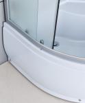Bathroom White Quadrant Shower Enclosure Aluminum Frame