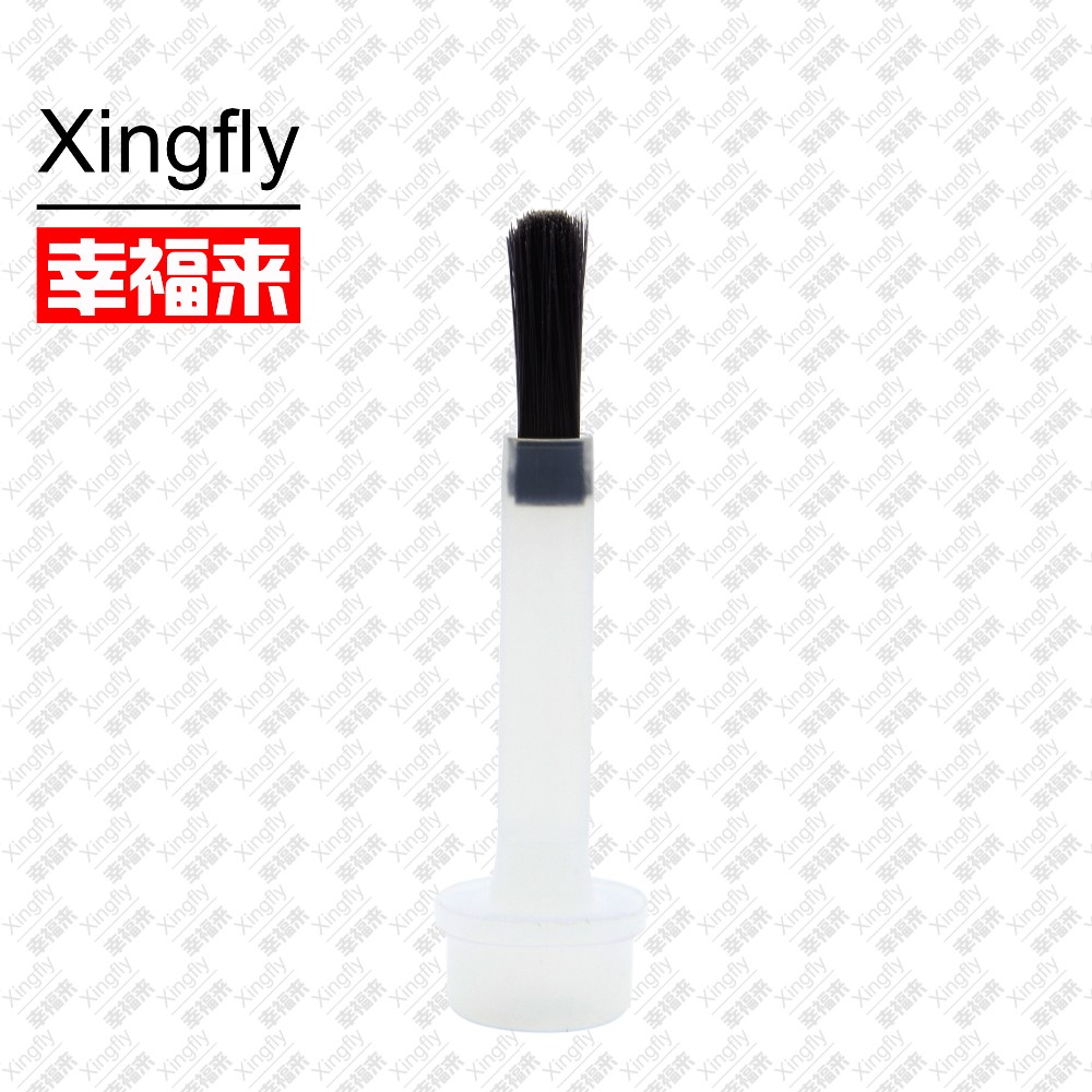 Black Fingernail Polish Brushes For Nail Polish PE Plastic Nylon Material