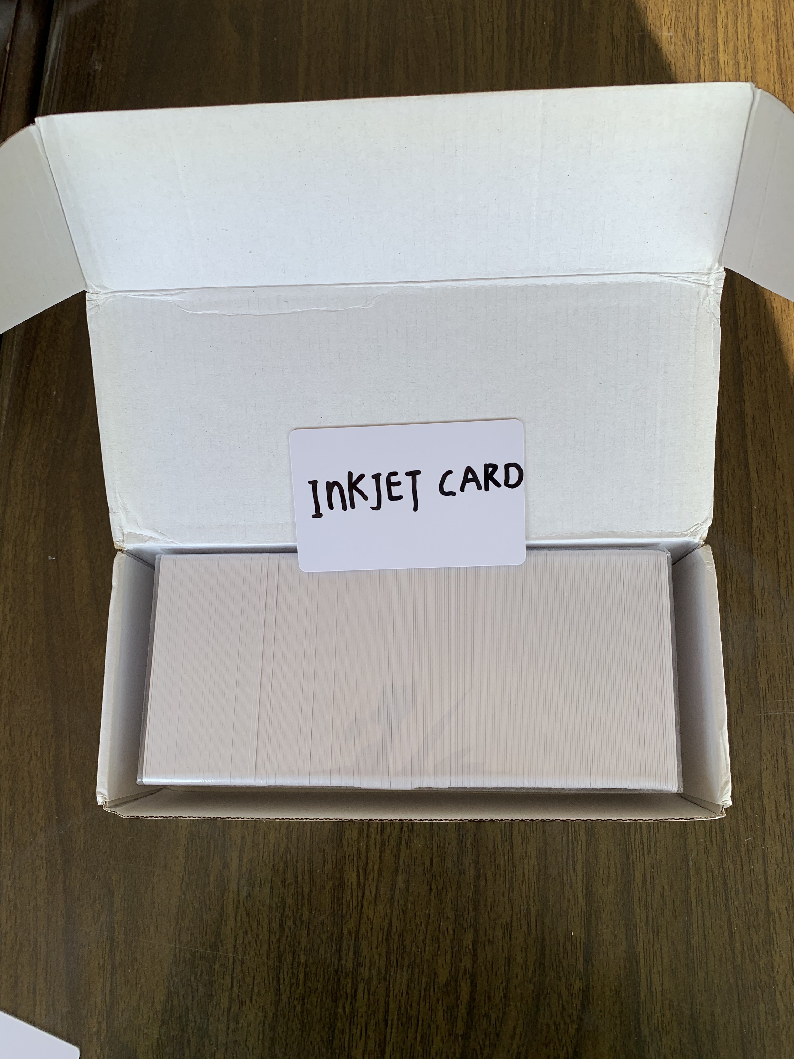 WHITE BLANK RFID THIN THICK PVC INKJET ID & CHIP CARD FM4442 FM4428 SLE5542 FOR Epson & Canon inkjet printer from China
