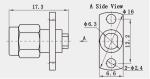 2.92mm Series Male 2-hole Flange RF Coaxial Plug For 2#Semi-rigid / Flexible