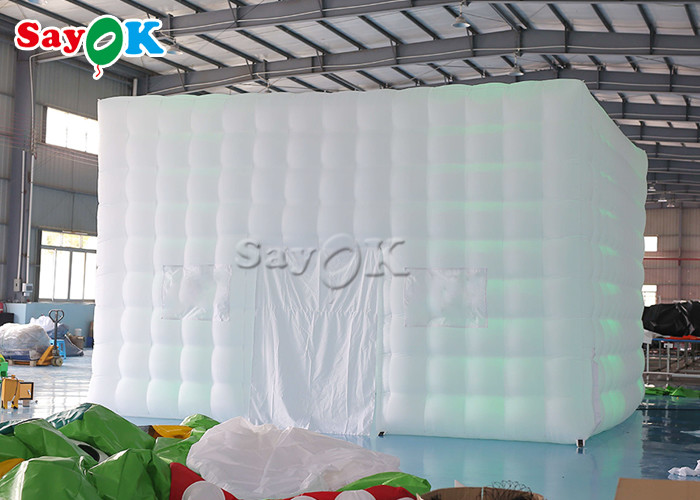 Large Inflatable Tent 6.5m 21ft Inflatable Air Tent Square Marquee With LED Tube Lights
