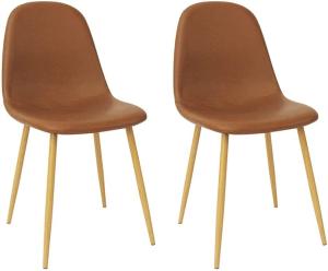 Quality Washable PU Cushion Seat Back , Retro Mid Century Modern Side Chair 24X22X32.7cm wholesale
