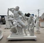 Museum exhibition marble sculptures Laocoon replica stone statue,stone carving