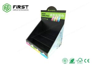 Quality Glossy Printed Custom Eco-friendly Paper Cardboard Counter Display Stands For Advertising wholesale