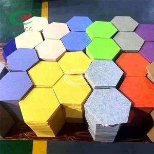 Quality Cinema Indoor Hexagon Acoustic Panels Eco Friendly Heat Insulation wholesale