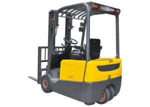 Quality Dual Front Driving Electric Forklift Truck , 3 Wheel Forklift 13km / H Travel Speed wholesale